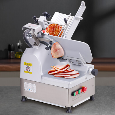 Commercial Automatic 12" Meat Slicer 550W Electric Deli Meat Bread Slicer