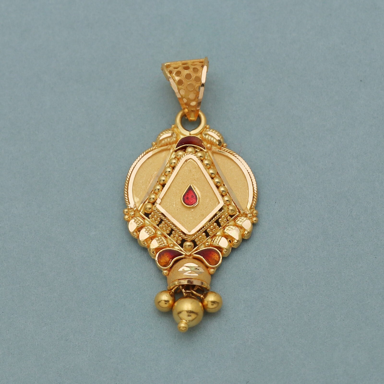 22k 黄金吊坠珠宝首饰,女士吊坠,印度手工珠宝,K3037 | eBay