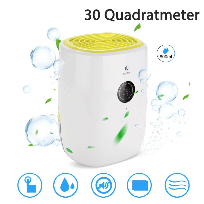 800ML LED Luftentfeuchter Raumentfeuchter Schlafzimmer Entfeuchter Elektrisch DE