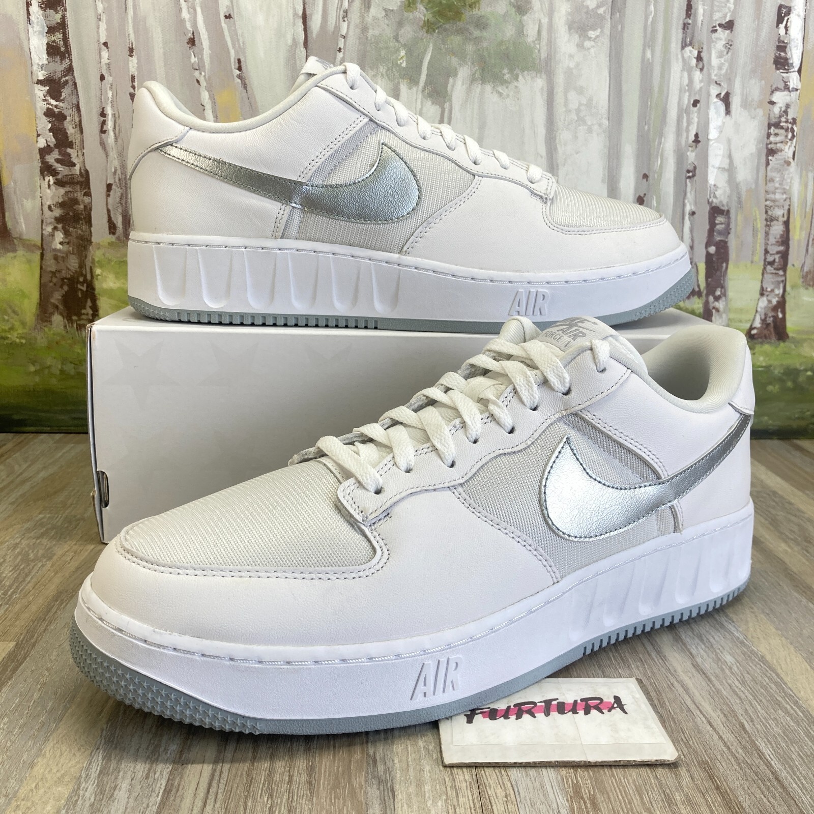 Nike Air Force 1 Low Unity White Silver FD0937-100 Men's Nike Air Force 1 Low Unity White Silver FD0937-100 Men's
