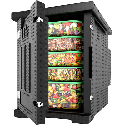 EPP Insulated Food Pan Carrier 82Qt Hot Box Food Warmer Box for 5 Full-Size Pans