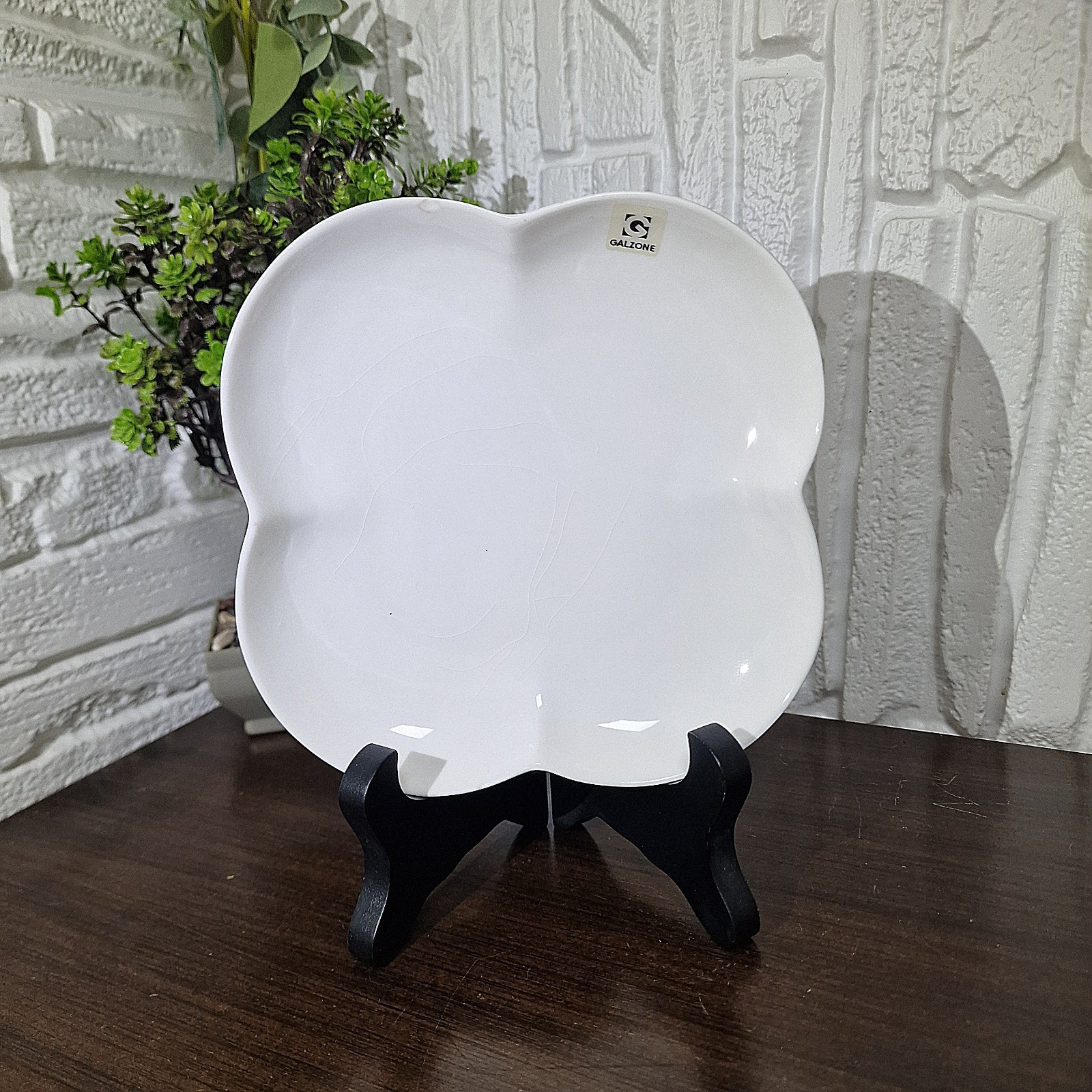 Galzone White Ceramic Cloud Plate Decorative Trinket Serving Dish Modern 16 cm