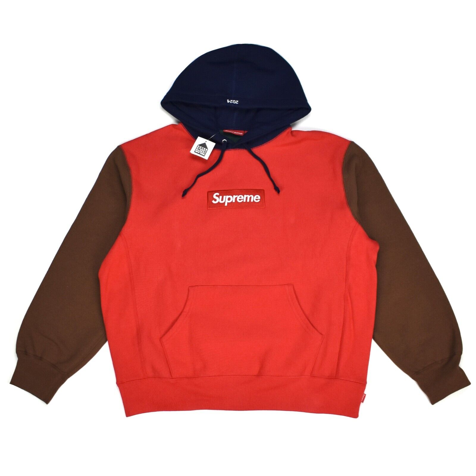 NWT Supreme Color Block Box Logo Hoodie Cotton Sweatshirt NWT Supreme Color Block Box Logo Hoodie Cotton Sweatshirt