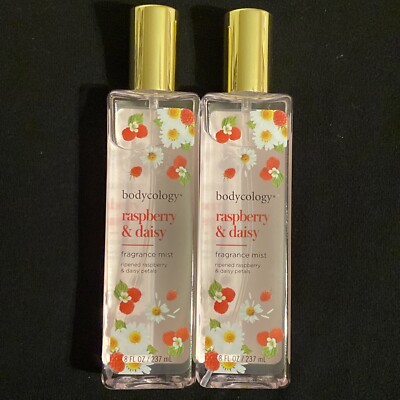 2pk Bodycology Raspberry Daisy Fragrance Mists 8oz Each