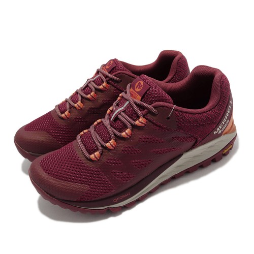 

Женская обувь Merrell Antora 2 GTX Gore-Tex красного бежевого цвета для походов на открытом воздухе J066752, Красный, Antora 2 Gtx