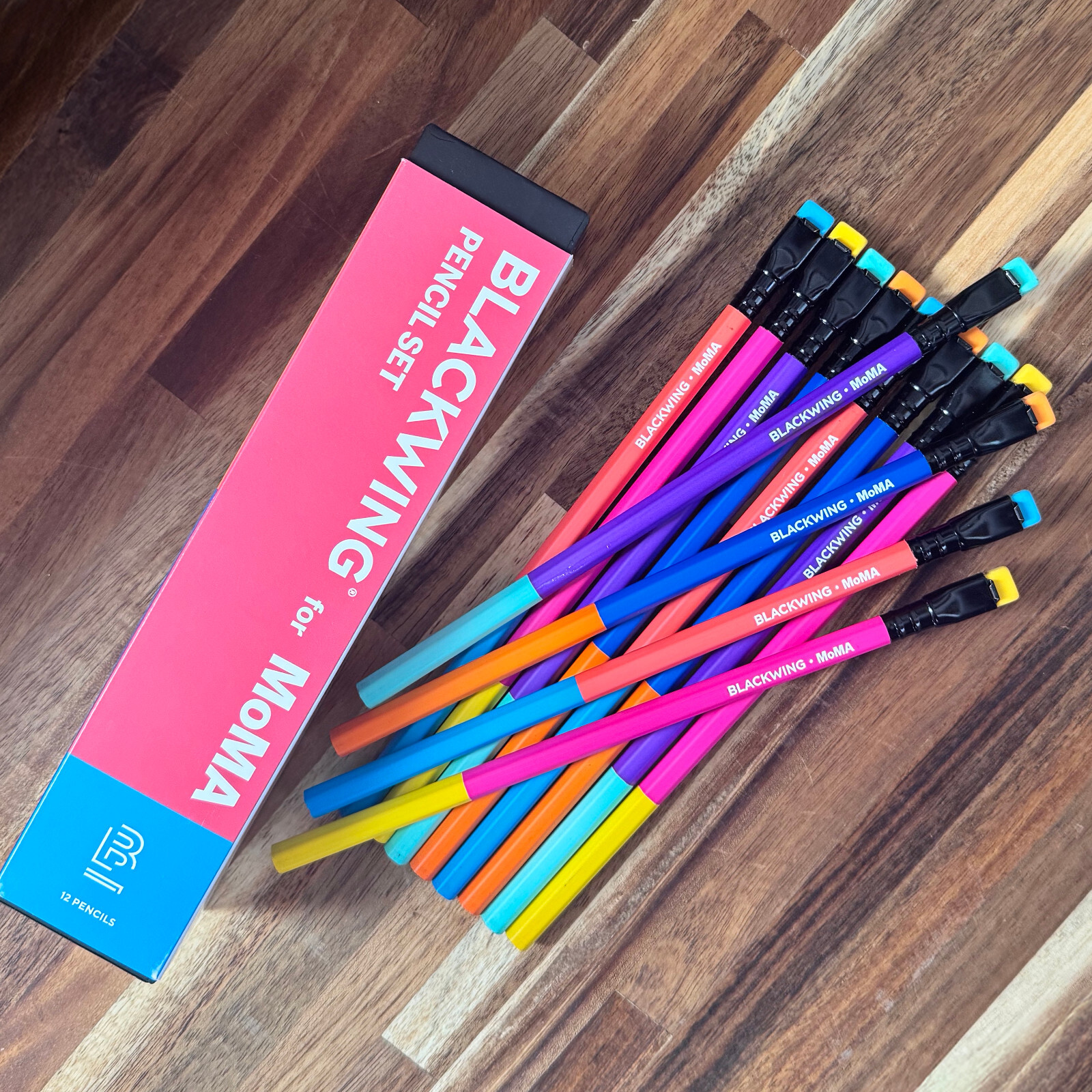 【新品】限定版 BLACKWING 鉛筆 12本セット VOL. 155 FULL BOX 12 Pencils - Blackwing x MoMA Color Blocks Pencils