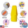 BAZIC Eraser Top, Latex Free Pencil Tops Erasers (50/Pack), Neon Color Arrowhead Caps Erasers for Student Art Drawing School Supplies, 2-Packs