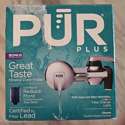 Water Filtration System Faucet PUR PLUS Mount Chrome