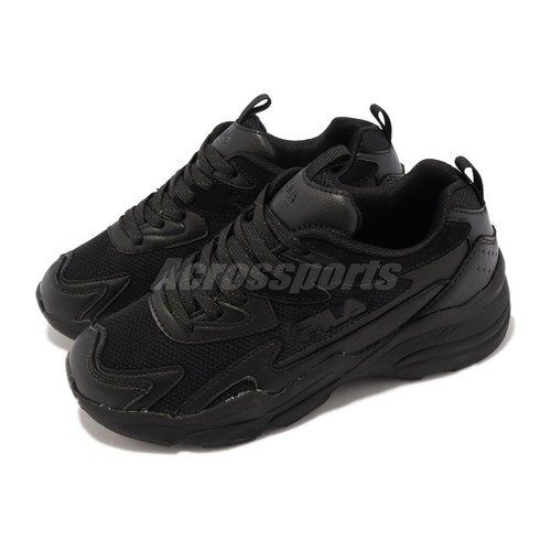 

Fila Wavelet Triple Black Women Casual Lifestyle Коренастый папа Обувь Кроссовки, Черный, Wavelet