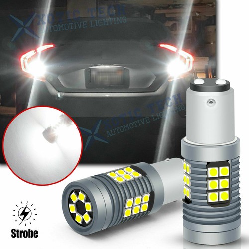 1157 7528 LED Strobe Brake Parking Light Bulb Blinking Flash Blinker Super White