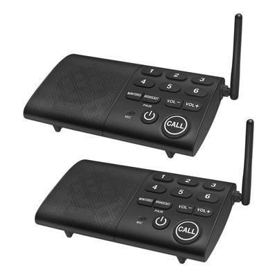 Hosmart Full Duplex Wireless Intercom System, -Way Communication for Home and...