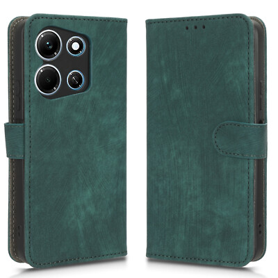 For Infinix Note 30i 4G X6716 Luxury Retro Flip Leather Wallet Card Case Cover