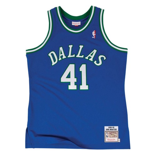 

MITCHELL - NESS NBA AUTHENTIC ROAD JERSEY DALLAS MAVERICKS 98 DIRK NOWITZKI, Royal