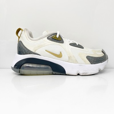 

Nike Girls Air Max 200 CQ4009-100 Белая повседневная обувь Кроссовки Размер 5,5 лет, Белый, Air Max 200