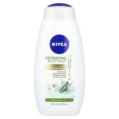 Refreshing Body Wash, Basil & White Tea, 20 fl oz (591 ml)