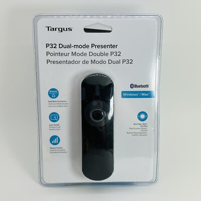 Targus P32 Dual Mode Presenter Pointer Bluetooth AMP32GL