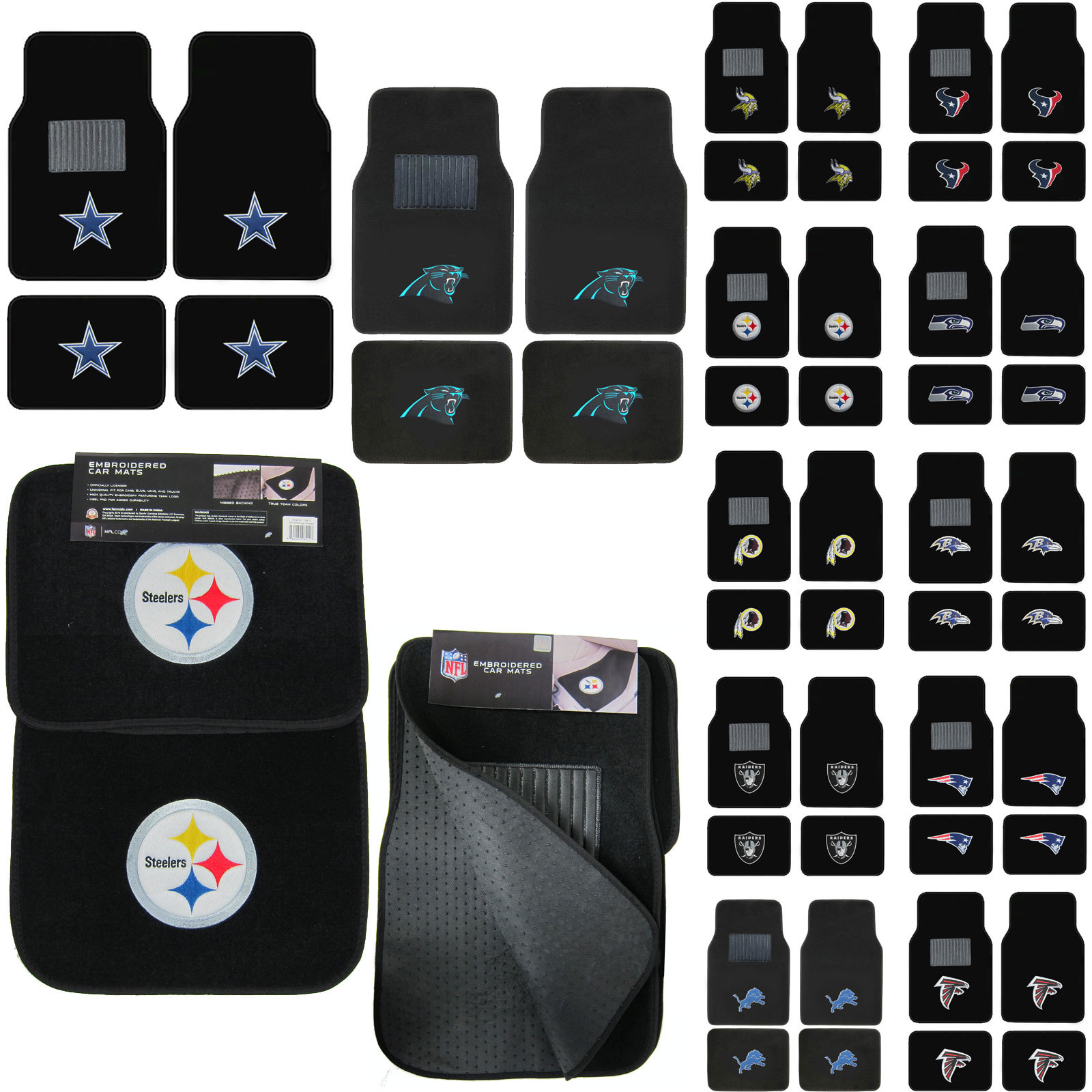 Car Floor Carpet New 4pcs Nfl Seattle Seahawks Car Truck
