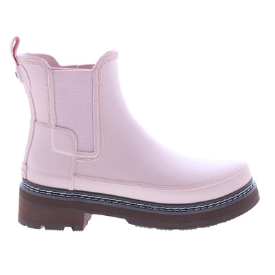 

Женские розовые сапоги Hunter Refined Rain Boots WFS2100RMA-APL со стежками, Розовый, Hunter Refined Chelsea Stitch Detail Boot