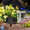 Roowest Memorial Stakes Cemetery Grave Decorations Acrylic Grave Plaque Stake Markers Sympathy Garden Stake Waterproof for Gift Cemetery Outdoors Yard(Grandpa)