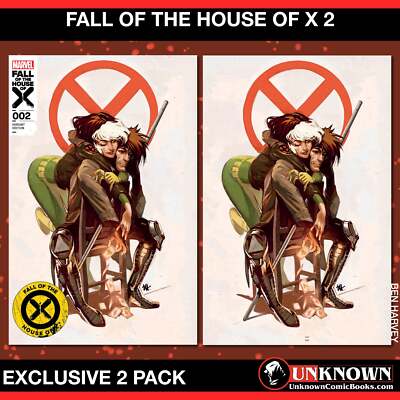 [2 Pack] Fall Of The House Of X 2 Unknown Comics Ben Harvey Exclusive Var [Fhx]