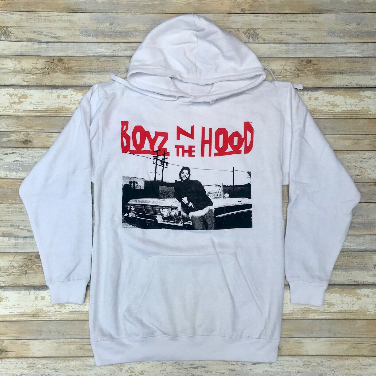 New* Ice Cube Boyz N The Hood White Hoodie Sweatshirt Men's New* Ice Cube Boyz N The Hood White Hoodie Sweatshirt Men's