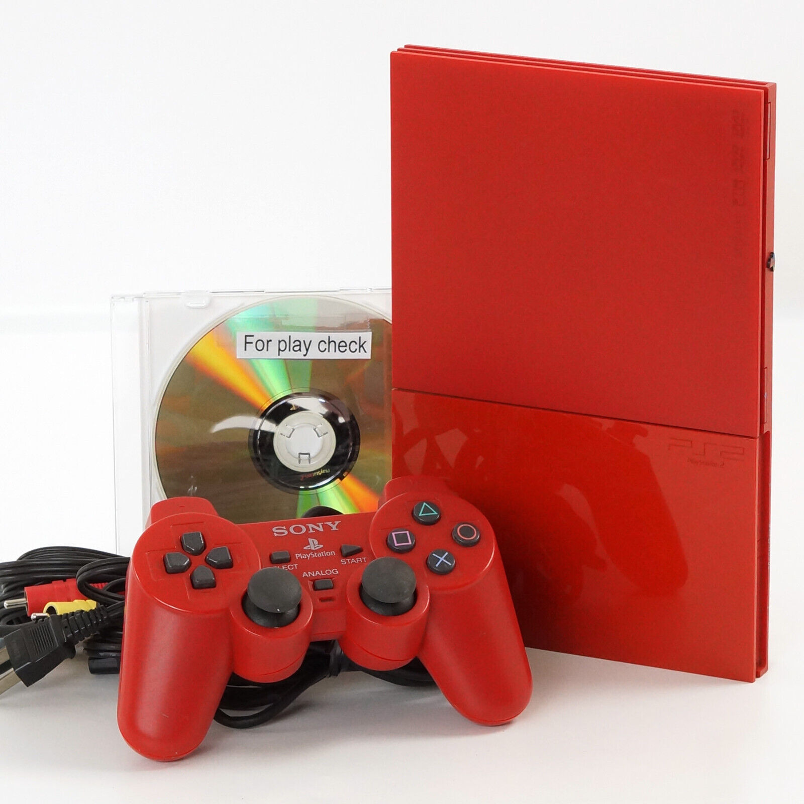 PS2 Slim Console SCPH-90000 CR CINNABAR RED Only for NTSC-J PS2 Slim Console SCPH-90000 CR CINNABAR RED Only for NTSC-J