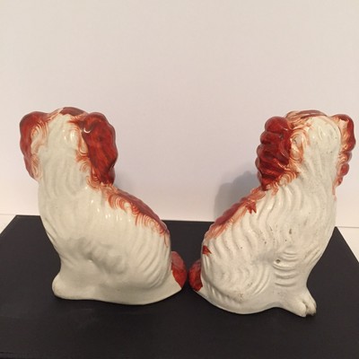 Antique Staffordshire Figure Pair 6.5