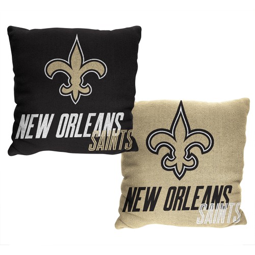 Двусторонняя подушка с жаккардовым акцентом Northwest NFL New Orleans Saints 20x20