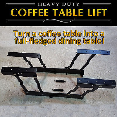 Lift Up Top Convertible Coffee Table Hinge DIY Hardware Fittin...