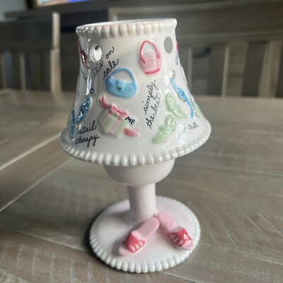 Ceramic 2pc Votive Lamp  The Fabulous Collection  Shoes & Purse Design 