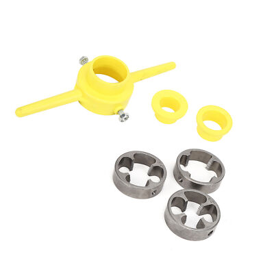 PVC NPT Thread Tool Maker Pipe Round Die Set Pipe Threader Kit Set With 3