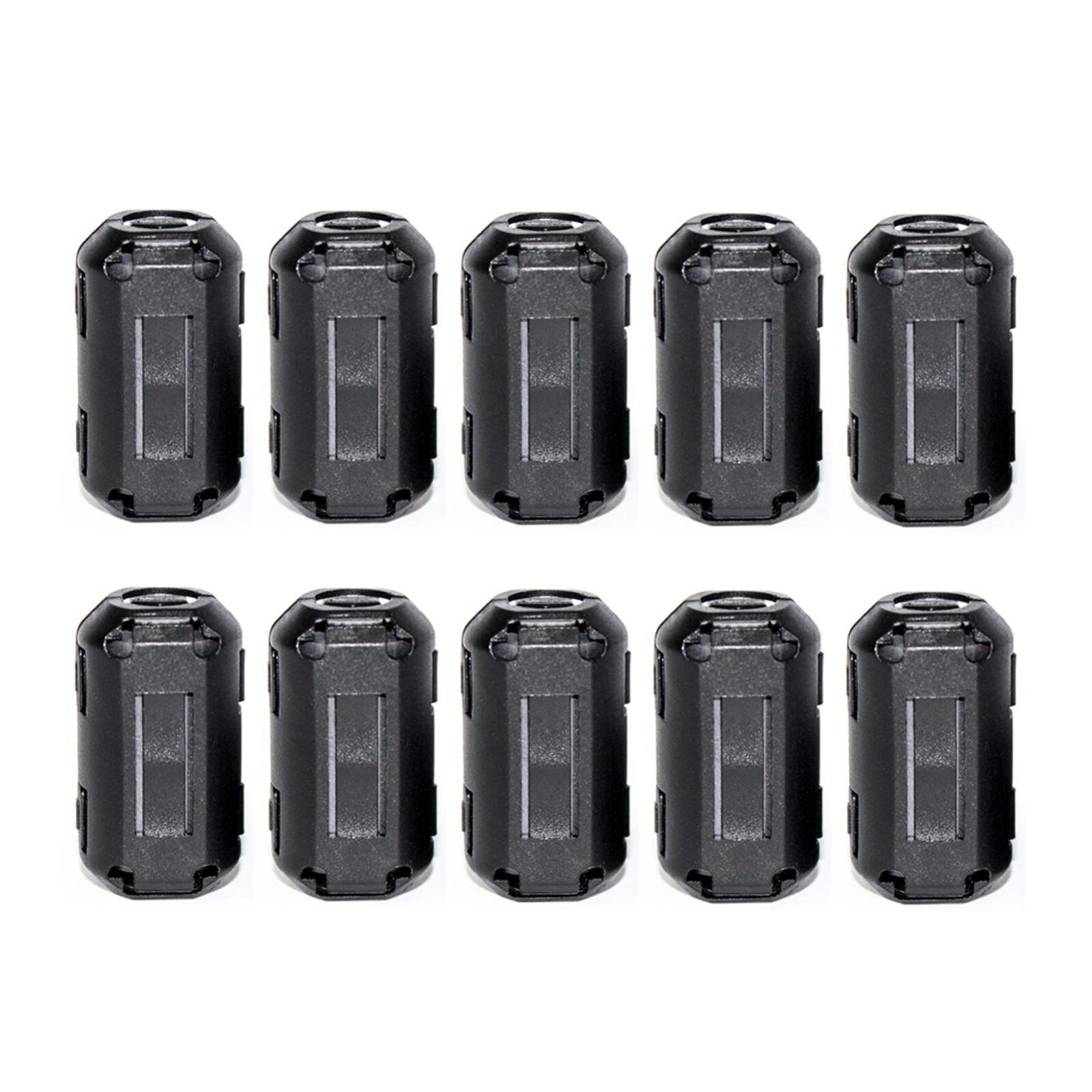 10/20PCS Ferrite Beads Clip-on Ring Core RFI EMI Noise Filter Clamp Choke Coil