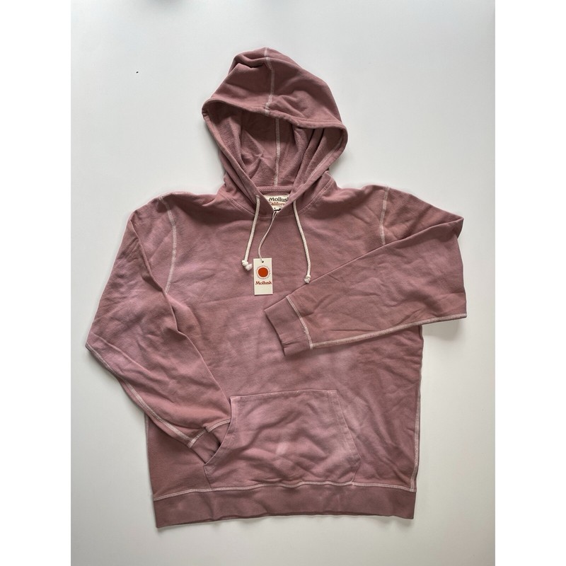 MOLLUSK Max Pullover Hoodie Sweatshirt Adult Large Lavender Tie Dye