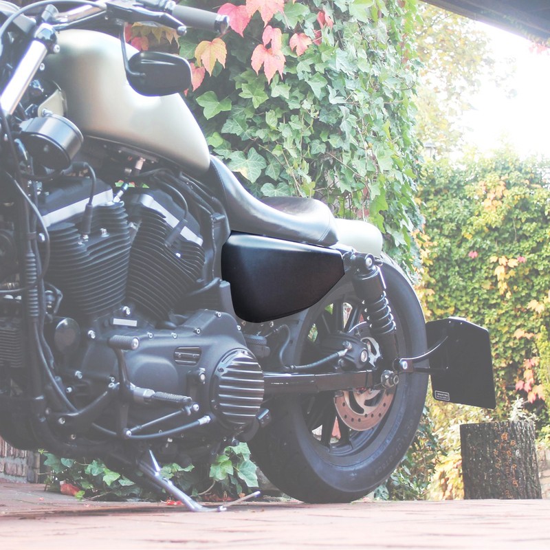 Matte Black Left Battery Side Cover Fit For Harley Sportster Iron 883 1200 14-22