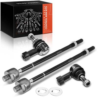 4x Inner & Outer Tie Rod Ends for Chevrolet Sonic 2012-2019 L4 1.4L 1.6L 1.8L