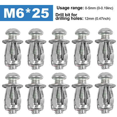 10-100 Jack Nuts For Metal M4/M5/M6 Car Rivet Nut Tool Screw Petal Nut Expansion