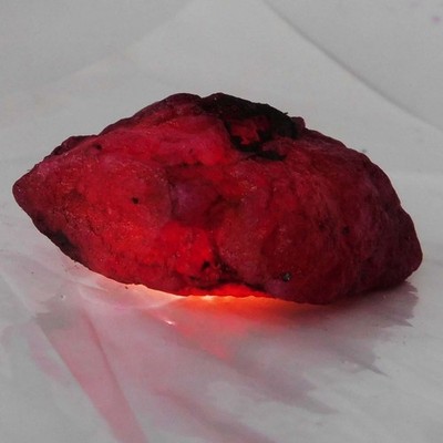 Uncut Red Rough Ruby NATURAL 366 Ct Loose Rare Gemstone CERTIFIED Earth Mined