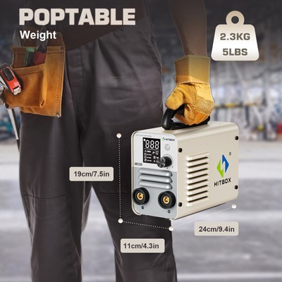 HITBOX 110/220V ARC Welder MMA ARC LIFT TIG Welding Machine W/Tig torch 200A US