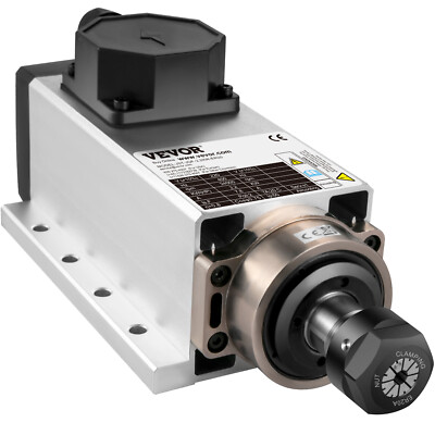 VEVOR Square Air Cooled Spindle Motor 2.2KW CNC Spindle Motor 220V ER20 Collet