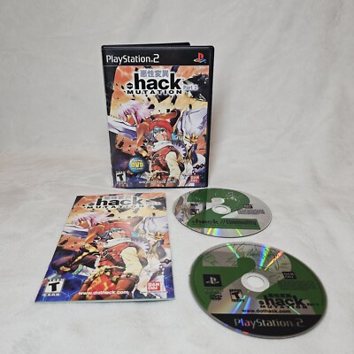 .hack Mutation Part 2 PS2 Sony PlayStation 2 2003 CIB Complete w 2 Discs Tested