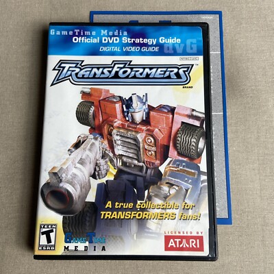 Transformers Official DVD Strategy Guide (DVD 2004 + Insert) Digital Video Atari