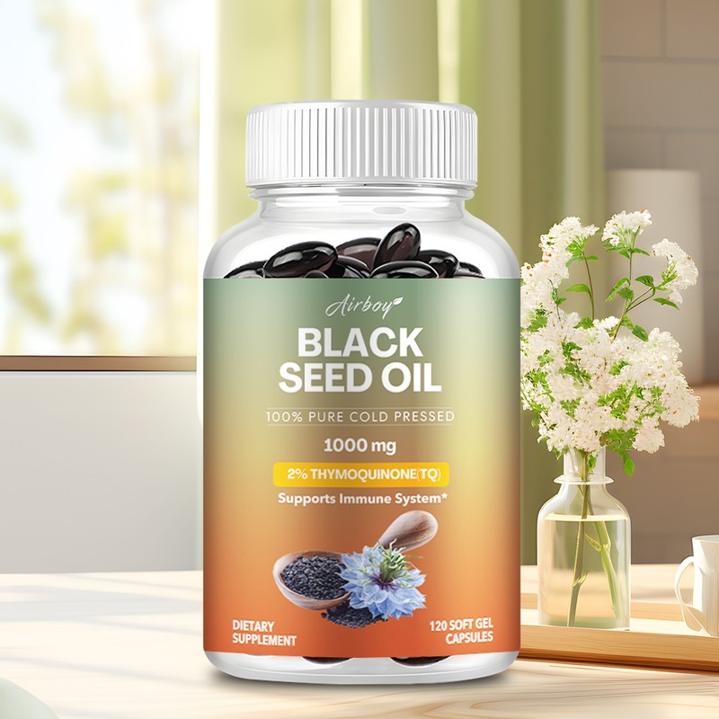 Black Seed Oil Capsules - Promotes Maintain Healthy Blood Sugar