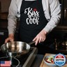 Jpayxese Chef Aprons for Men Women, Funny Kiss the Cook Apron for Grilling, Birthday Gifts from Daughter Son, Cooking Gifts for Men Dad Husband Father in law Fathers Day Christmas