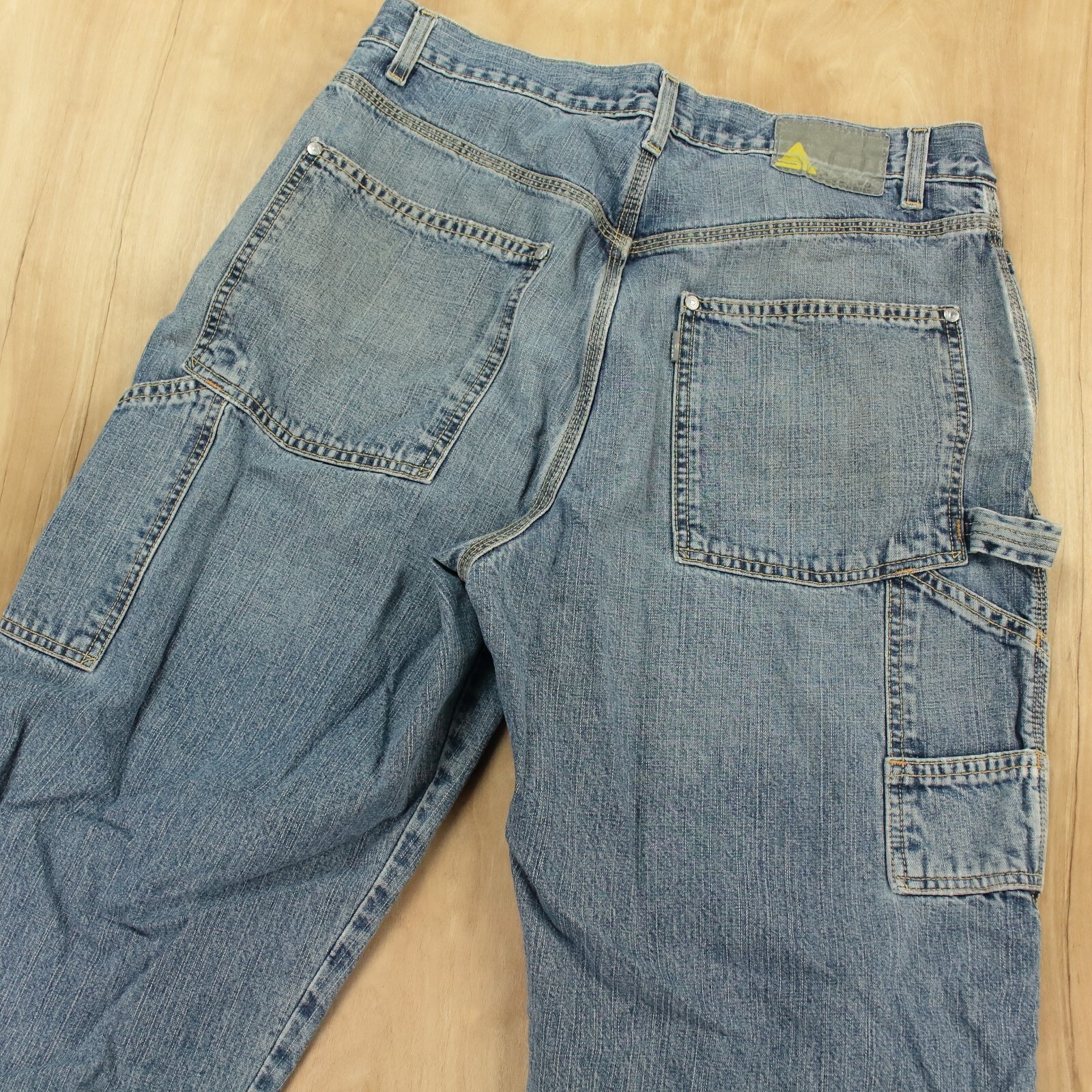 vtg 90s LEVIS silvertab carpenter jeans 32 x 26 cropped raw hem