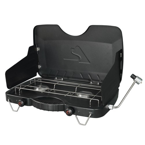 Ozark Trail 2 Burner Propane Gas Camping Stove, GCT2208W, Bl