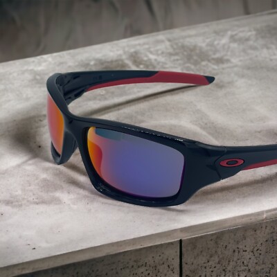 Oakley Valve Mens Sunglasses [OO9236-02] Polished Black / Red Iridium AUTHENTIC