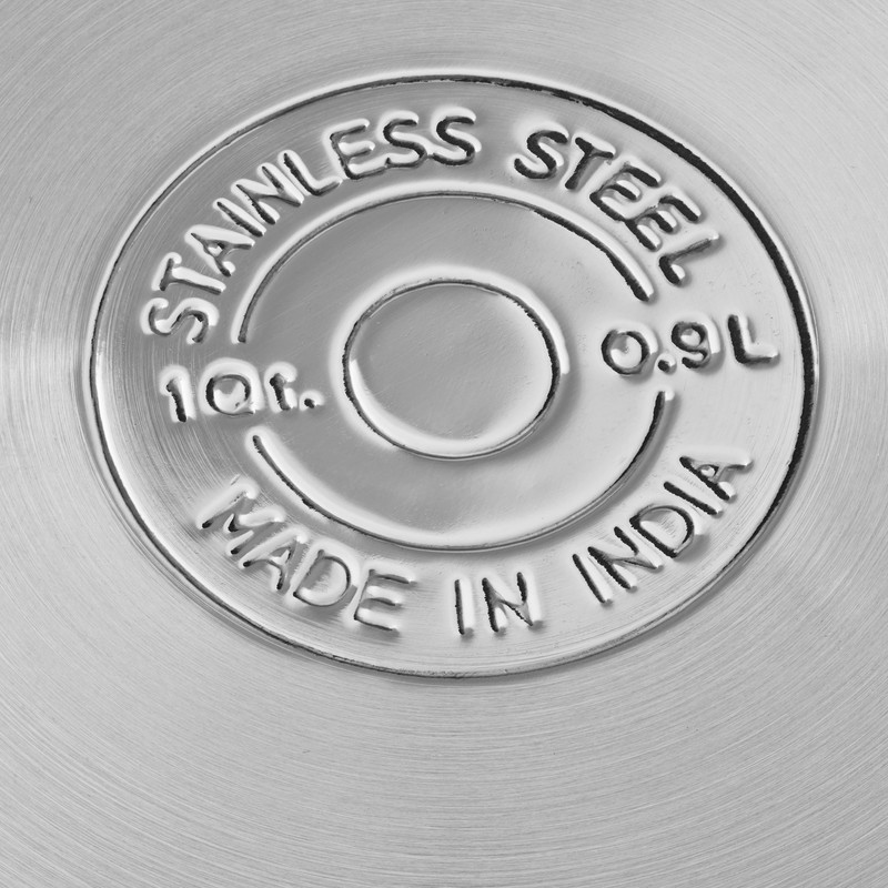 Stainless Steel 1-Quart Saucepan with Straining Lid Perfect for Soups