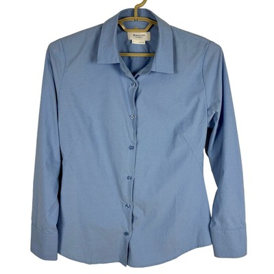 Ministry of Supply Blue button shirt Medium fitted office classic minimalist