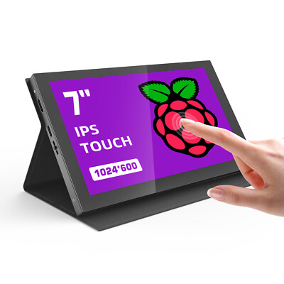 Raspberry Pi Screen 7'' 1024x600 IPS HDMI for Raspberry Pi 4B 3B Portable Monitor