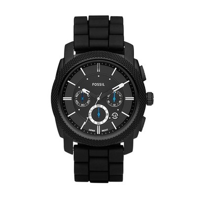 Fossil Men's Machine Quartz Stainless Steel and Silicone Chron...